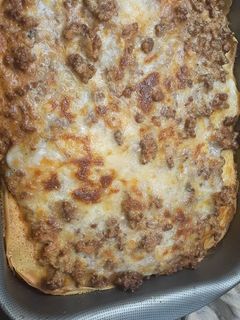 Una foto de Lasaña de fiambre y carne