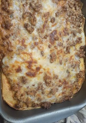 Una foto de Lasaña de fiambre y carne