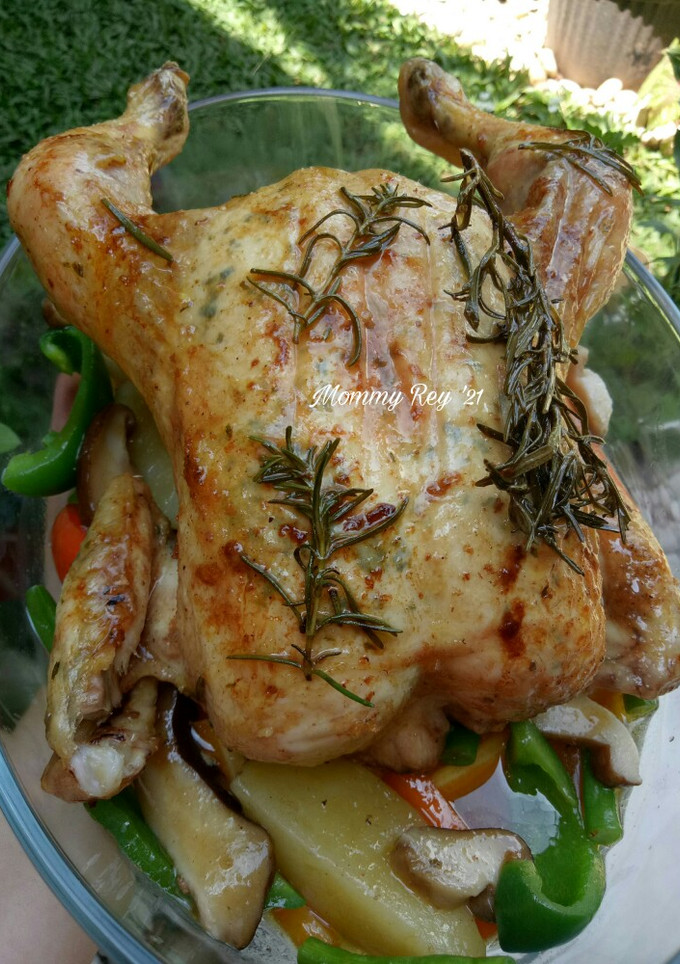Foto resep Roasted Chicken butter lemon/ayam panggang oven versi western