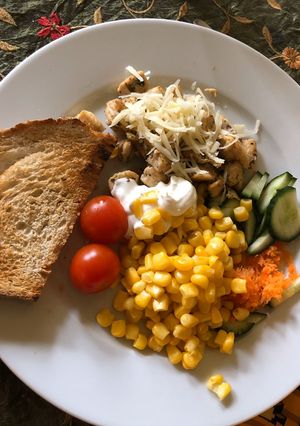 Gyors kukoricás ebéd home office idejére (30 perc) recept fotója