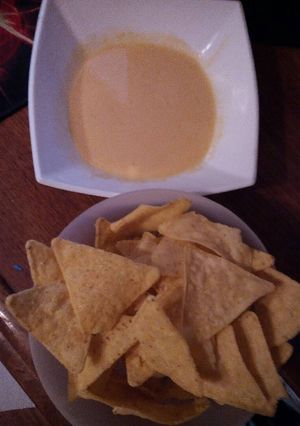 Una foto de Salsa de queso para nachos