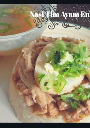 Foto resep Nasi Tim Ayam Enoki