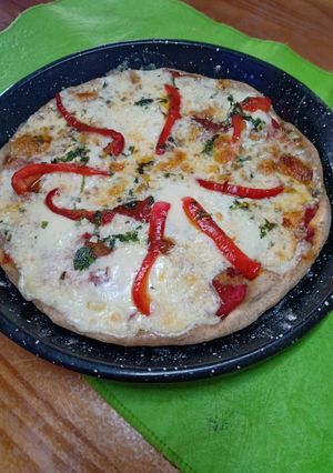 Una foto de Prepizza integral sin levadura 🤯