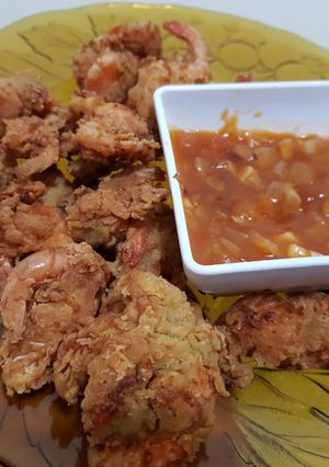 Foto resep Udang tepung kriuk saos asam manis simple