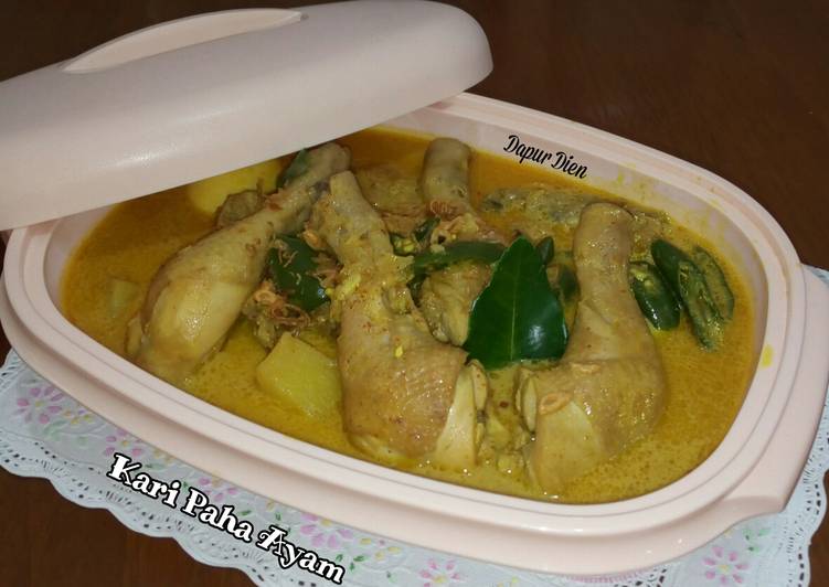 Resep Kari Paha Ayam 🍗 yang Enak