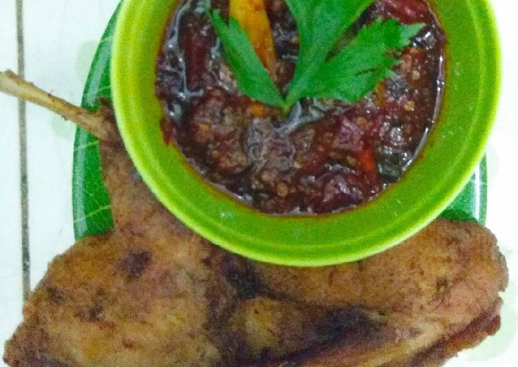 Resep Bebek goreng sambal trasi Enak Banget