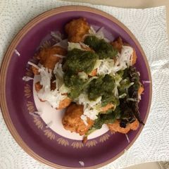 Moong dal pakodi (a quick and easy snacks/ starter) A picture of Moong dal pakodi (a quick and easy snacks/ starter).