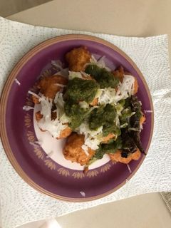 A picture of Moong dal pakodi (a quick and easy snacks/ starter).