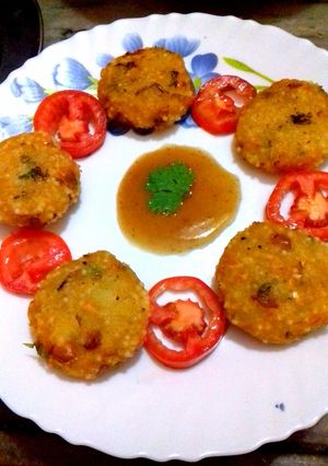 A picture of Sago peanut cutlets.