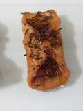 Pestiños de miel con fideos y piedrecitas de chocolate
