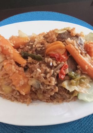 A picture of Thieboudienne.