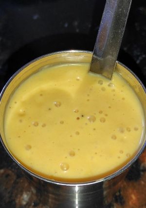 A picture of Mango milk shake.
