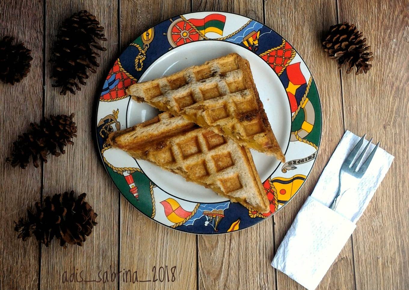 Waffle roti gandum ������#bandung_recooklenidenyra