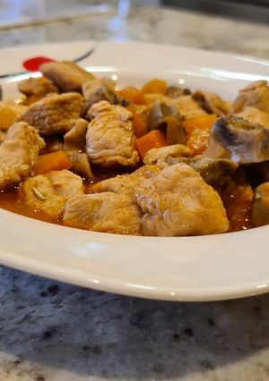 Una foto de Estofado de pavo a la sidra