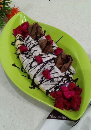 Foto resep Banana Split Ice Cream