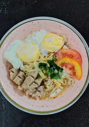Foto resep 593. Mie Kuah Telur Bakso