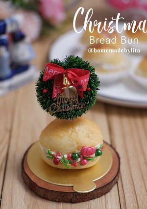 Foto resep Bread bun bagelen cream meises #homemadebylita