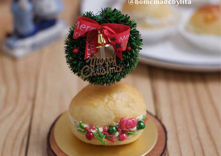 Resep Bread bun bagelen cream meises #homemadebylita yang Lezat