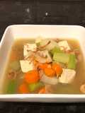 Vegetables Soup (Indonesian vegetarian soup =Sup Tahu)
