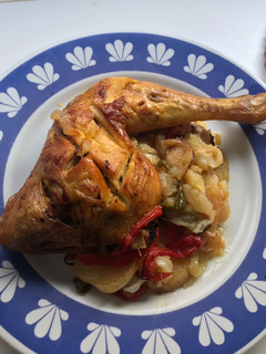 Una foto de Pollo al horno muy rápido