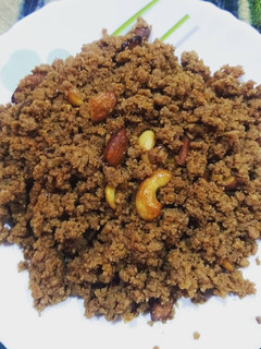 A picture of Dry Dates Halwa.