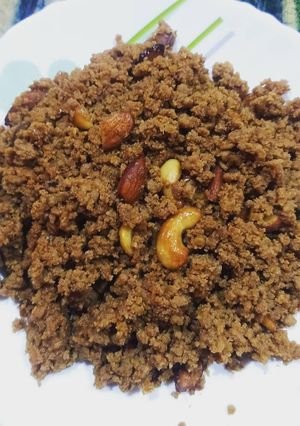 A picture of Dry Dates Halwa.