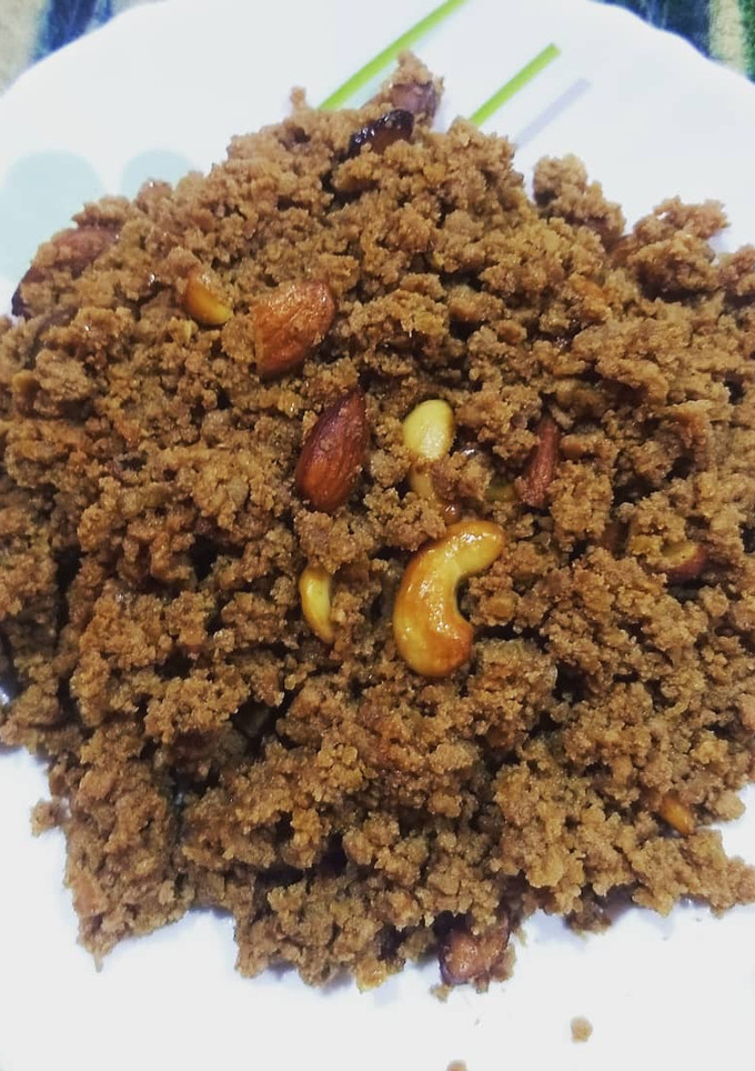 A picture of Dry Dates Halwa.