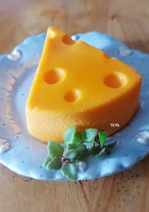 Hình của món Pudding SỮA-PHÔ MAI.