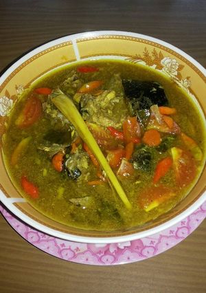 Foto resep Masak Kepala Patin Kuah Kuning