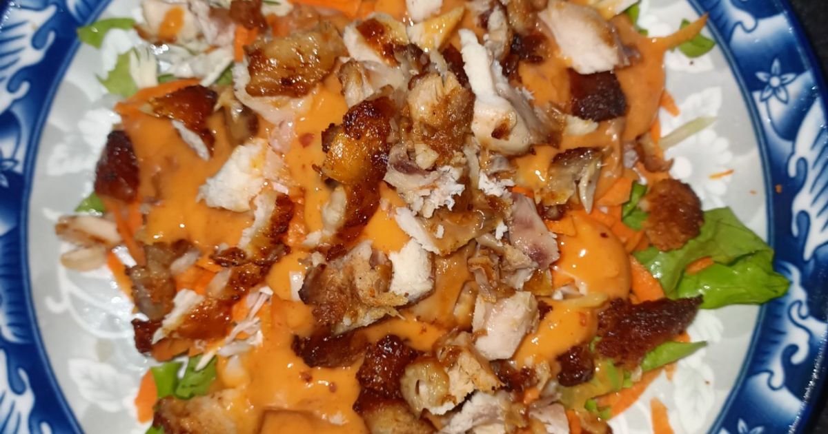 Salad sayur chicken wings (mudah dan gampang)