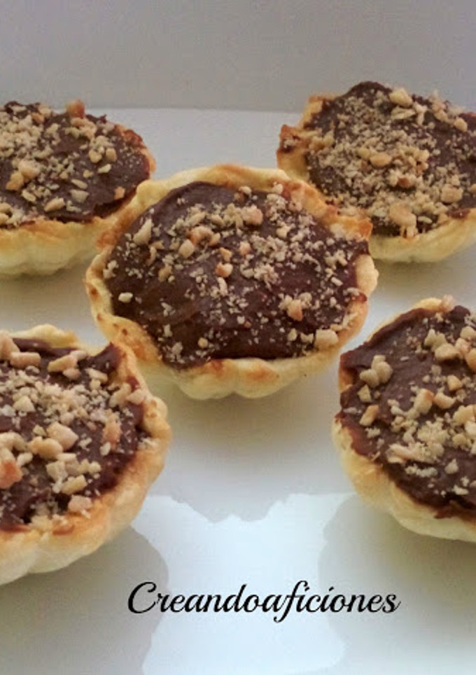 Una foto de Tartaletas con crema de chocolate