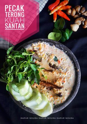 Foto resep Pecak Terong Kuah Santan