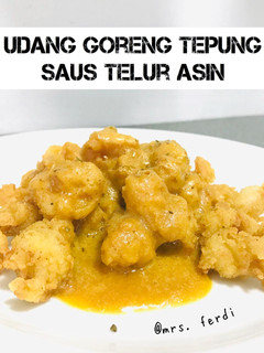 Foto resep Udang goreng tepung Saus Telur Asin