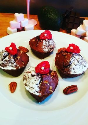 Une photo de Brownies chocolat avocat
