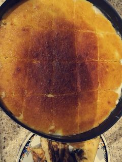 صورة لوصفة بسبوسة على طريقتي