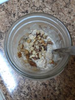 A picture of Banana Bread Overnight Oats.