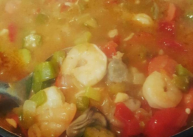 Steps to Prepare Super Quick Homemade Seafood Gumbo