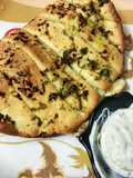 Stuffed cheesy garlic bread
