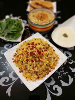 عکسی از دستور عدس پلو بدون گوشت 😍