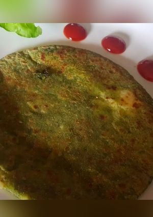 પાલક પનીર પરાઠા (Palak Paneer Paratha Recipe In Gujarati) રેસીપી મુખ્ય ફોટો
