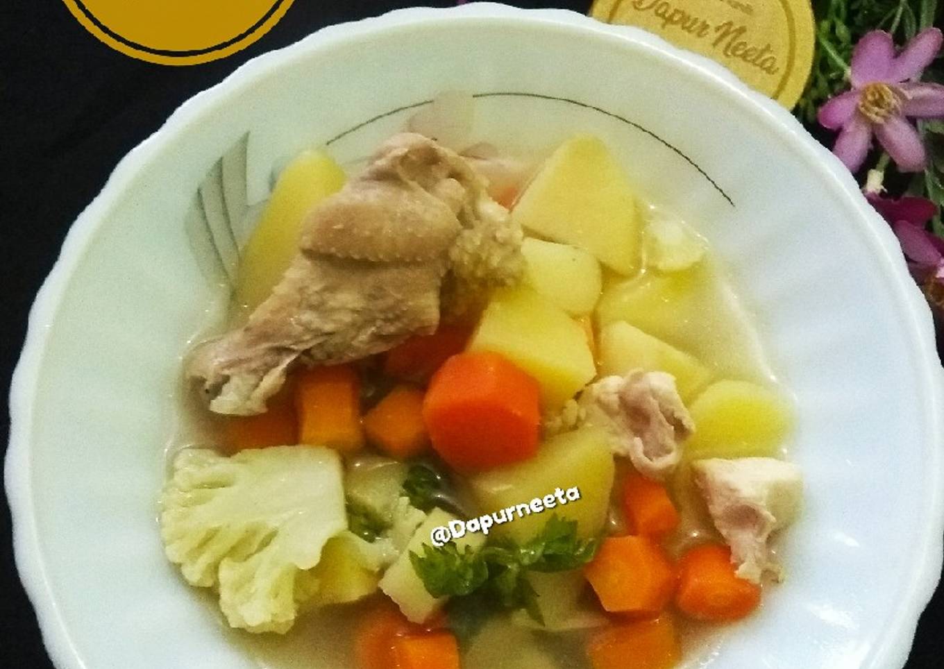 Sup ayam sayuran 4warna #Bandungrecook3_Giacintapermana