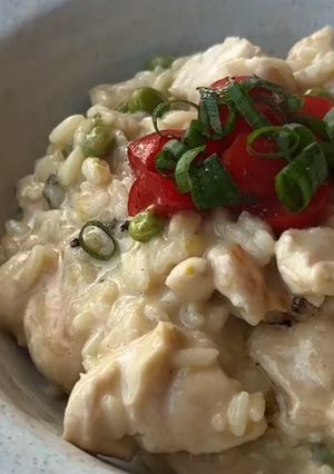 Foto de Arroz de frango com leite de coco