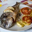 Dorada al horno con guarnición 🐟🌻