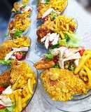 سالاد سزار و شینسل مرغ🥗🍟