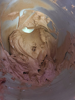A picture of Chocolate buttercream frosting.