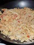 Fideos cintas al wok