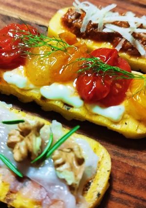 A picture of Polenta Bruschetta.