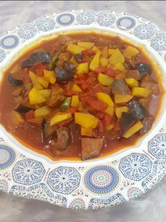 صورة لوصفة أسهل طبق خضار مشكلة بالفرن 👩🍳🍆🍎🥦🌶🥕