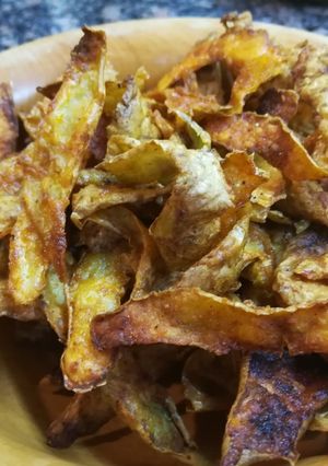 Una foto de Snacks de cáscaras de papas 😊