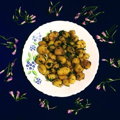 A picture of Jeera Aloo.